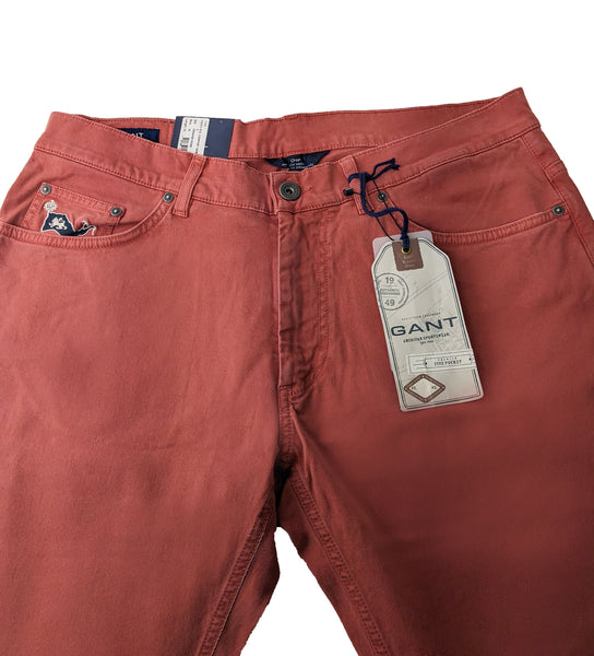 GANT Men's Orange Rose Comfort Jean Chip Fit 105015 Size 34/34 NWT