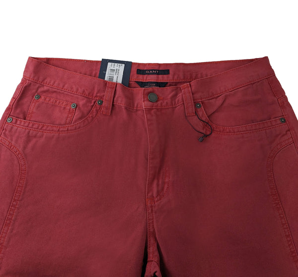 GANT Men's Bordeaux Highland Cut Canvas Tyler Jeans Size 34/34 NWT