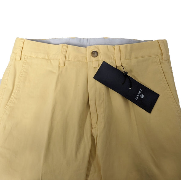 GANT Men's Clouded Yellow Cotton Comfort Pants 1505644 NWT