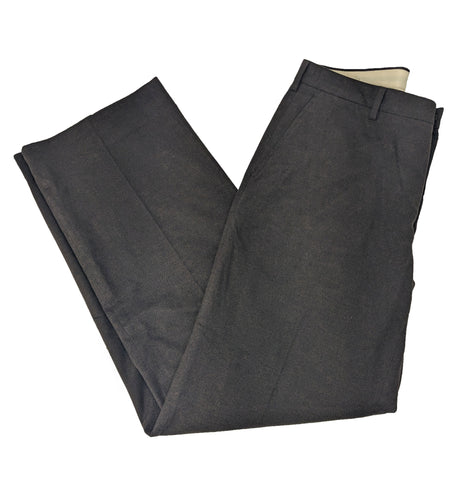 GANT Men's Espresso Brown Wide Cotton Flannel Trousers Size 34 NWT