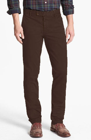 GANT Men's Dark Brown Butter Twill Comfort Chinos Size 40/34 $178 NWT