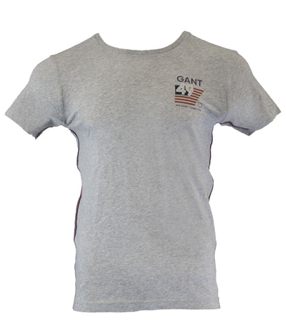 GANT Men's Light Grey American Flag T-Shirt 234140 Size M $68 NWT