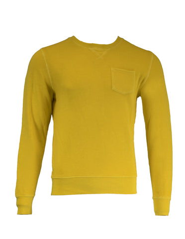 Gant Men's O Salty Bleach Pocket C-Neck Sweatshirt, Medium, Sunrise