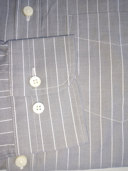 GANT DIAMOND G Men's Graphite Royal Stripe Button Down Shirt 303062 Size M NWT