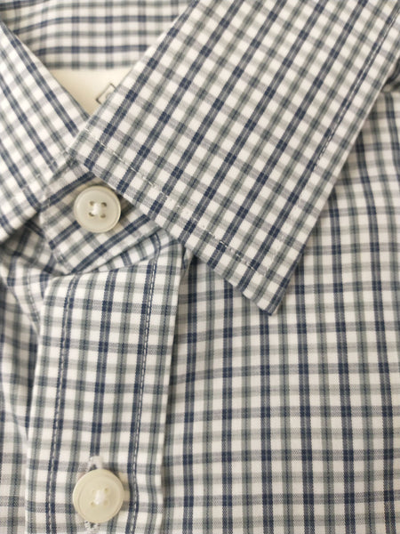 GANT DIAMOND G Men's Black Luxe Tartan Twill Fitted BD 303112 Size M NWT