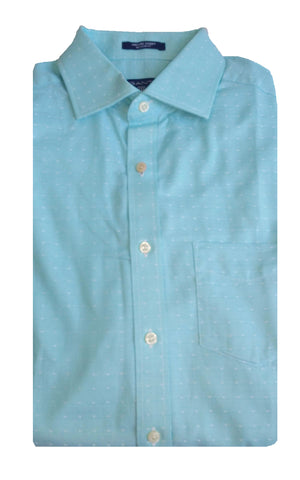 GANT Men's Sage Blue Royal Oxford Dot Spread Collar Shirt 303306 Size M NWT
