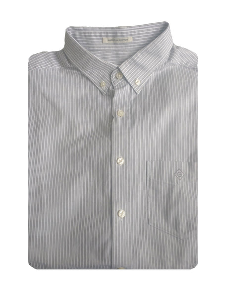 GANT DIAMOND G Men's Royal Oxford Stripe Fitted BD 303722 Size Medium NWT