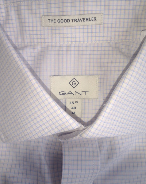 GANT DIAMOND G Men's Blossom Madras Check Fitted Spread Collar 303827 Sz 40