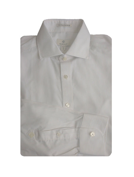 GANT DIAMOND G Men's Micro Stripe Fitted Spread Shirt 303837 Size 40 NWT