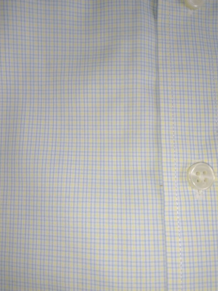 GANT DIAMOND G Men's Blue Check Fitted Spread Collar Shirt 303847 Size 40