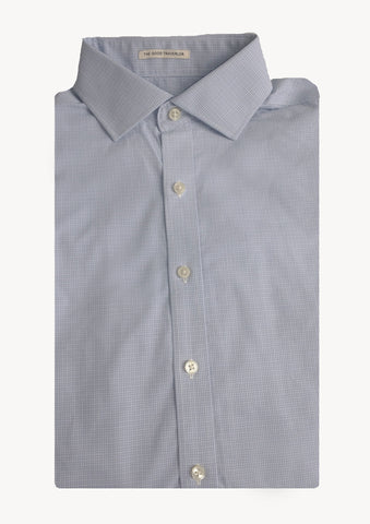 GANT DIAMOND G Men's Sky Check Fitted Spread Collar Shirt 303847 Size 40