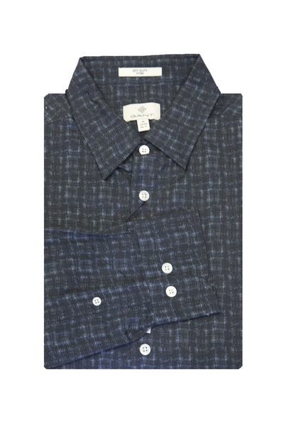 GANT DIAMOND G Men's Mini Square Print Fitted Hidden BD 3050162 Size M $225 NWT