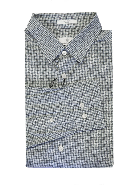 GANT DIAMOND G Men's Mini Square Print Fitted Hidden BD 3050162 Size M $225 NWT
