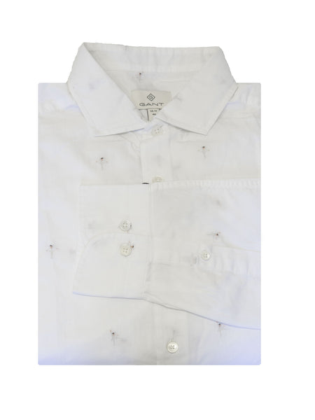 GANT DIAMOND G Men's White Fitted Ballerina Amalfi 3051166 Size M $225 NWT