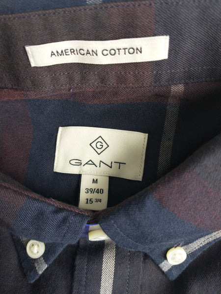 GANT DIAMOND G Men's French Roast Cotton Cashmere Fitted BD 3051502 Sz M NWT