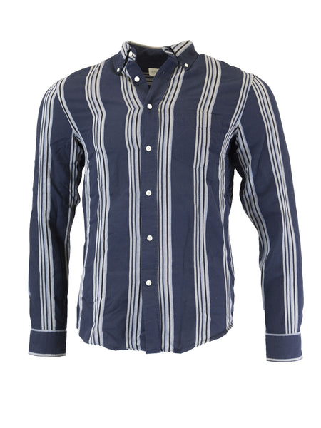 GANT RUGGER Men's Oxford Twill Stripe Shirt 308932 Size M $145 NWT