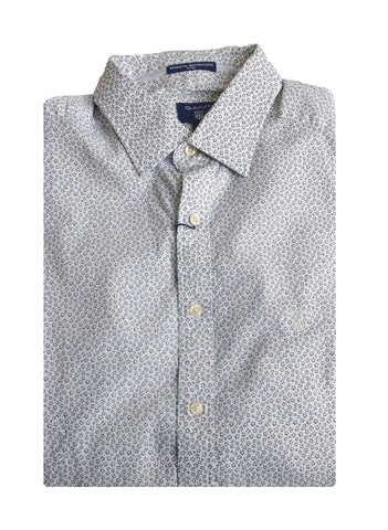 GANT Men's White Handmade Star Fitted Shirt 331675 Size Medium NWT