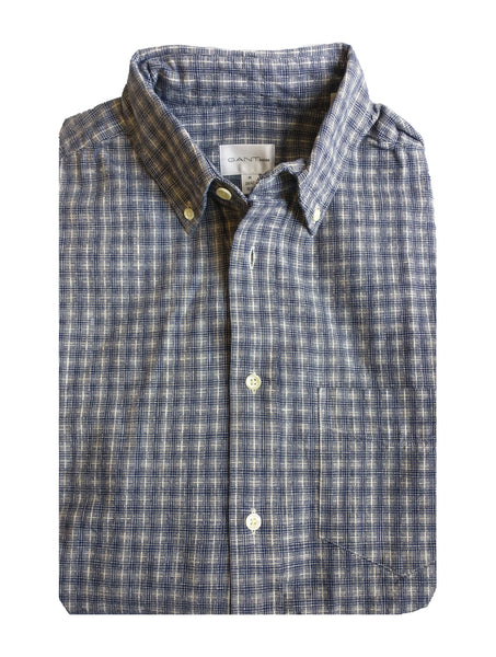 GANT RUGGER Men's Twill Yd Check Button Down Shirt 341147 Size Medium NWT