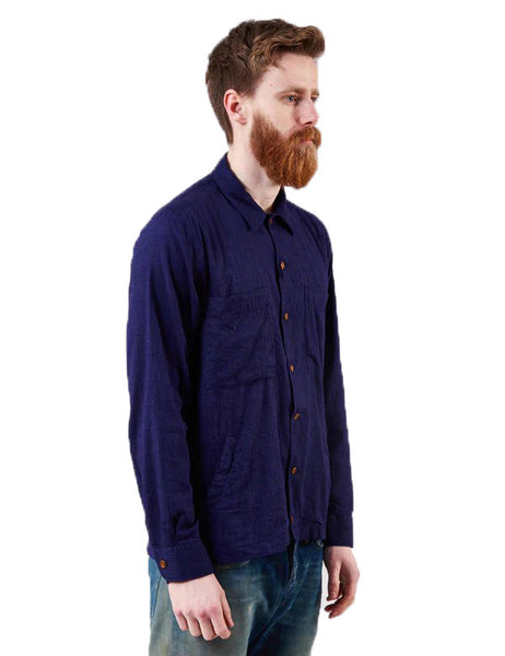 GANT Men's Shadow Blue Slub Shirt Jacket 348380 Size Medium $145 NWT