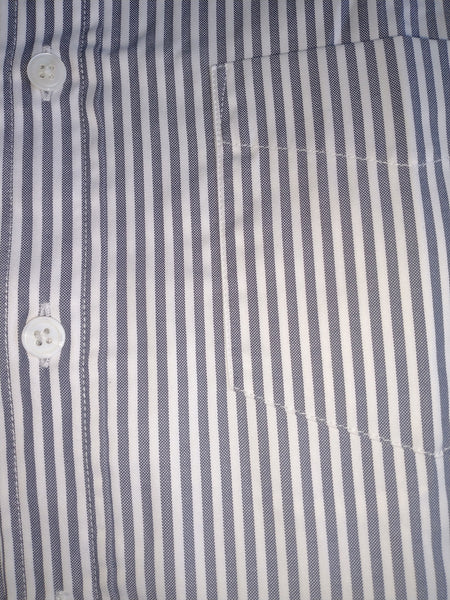 GANT DIAMOND G Men's Black Textured Stripe Fitted Shirt 362502 Size Medium NWT