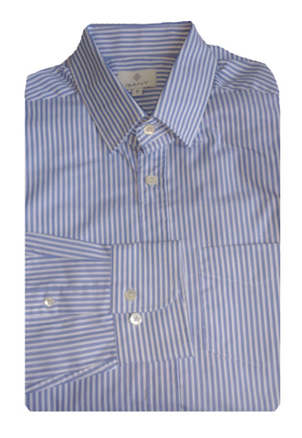 GANT DIAMOND G Men's Preppy Blue Textured Stripe Shirt 362502 Size Medium NWT