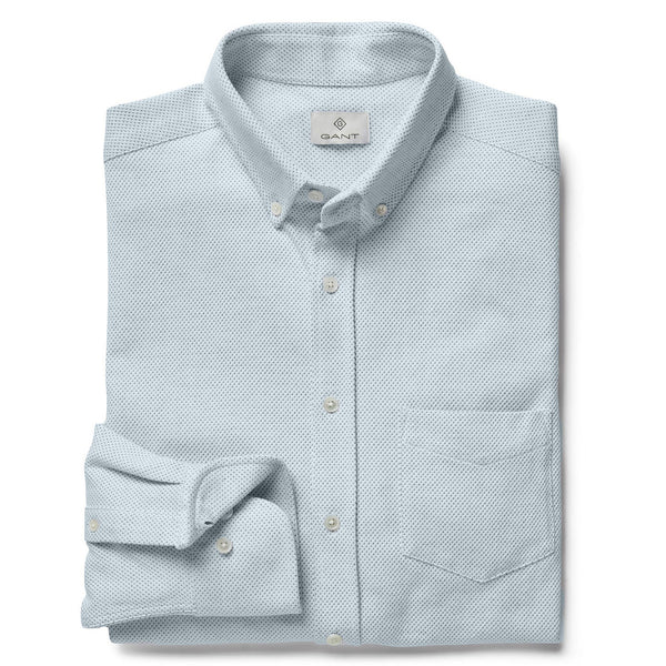 GANT DIAMOND G Men's Pinhead Pique Fitted Button Down 363042 Size M $155 NWT