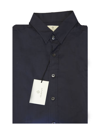GANT DIAMOND G Men's Ink Fitted Tab Collar Dobby Shirt 363155 Size 39 $155 NWT