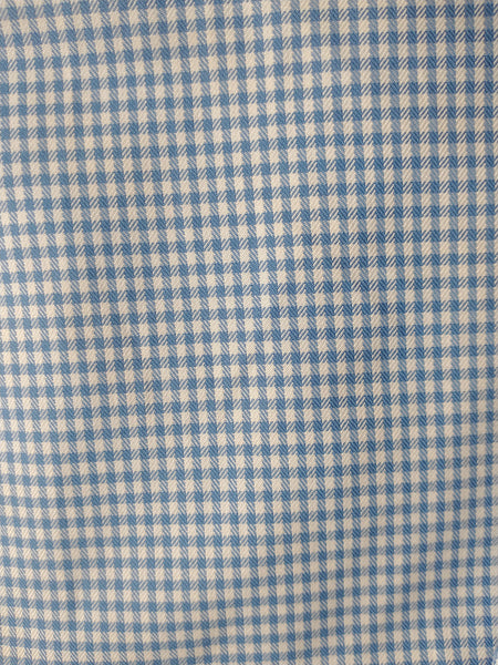 GANT DIAMOND G Men's Sky Luxe Twill Check Fitted Spread Shirt 369017 Sz 40 NWT