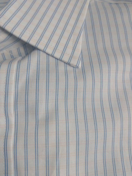 GANT DIAMOND G Men's White Check Fitted Town Collar Shirt 384215 Size 40