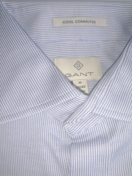 GANT DIAMOND G Men's Sky Pique Jersey Stripe Fitted Spread 384257 Size M NWT