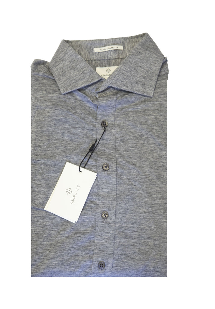 GANT DIAMOND G Graphite Men's Fine Jersey Fitted Spread 384267 Size M $165 NWT