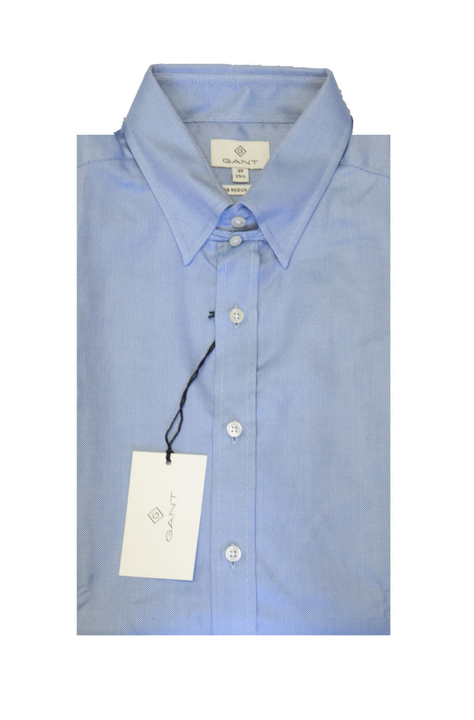 GANT DIAMOND G Men's Blue Fitted Tab Collar Redux Shirt 385045 Size 39 $155 NWT