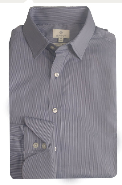 GANT DIAMOND G Men's Pique Stripe Fitted Town Shirt 385075 Size 39 NWT