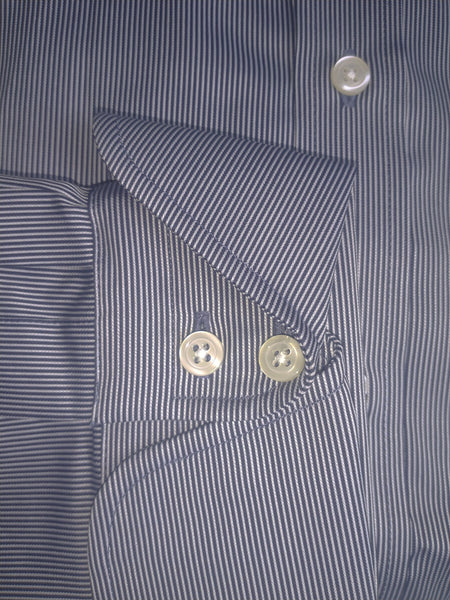 GANT DIAMOND G Men's Pique Stripe Fitted Town Shirt 385075 Size 39 NWT