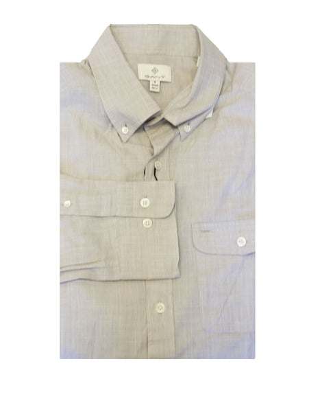 GANT DIAMOND G Men's Fitted Chambray PopOver Shirt 389102 Size M $185 NWT