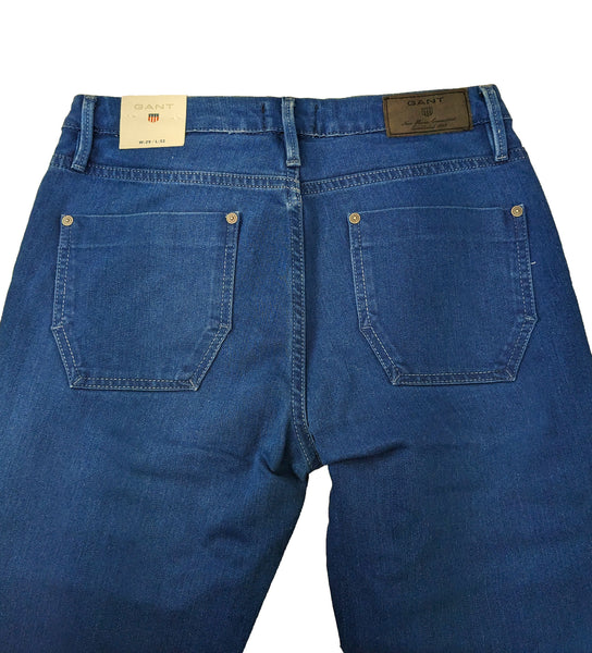 GANT Women's Indigo Blue Dark Nautical 5 Pocket Jeans $178 NWT