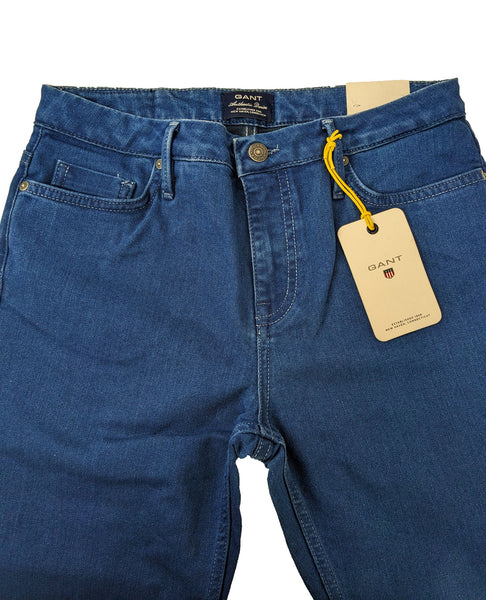 GANT Women's Indigo Blue Dark Nautical 5 Pocket Jeans $178 NWT