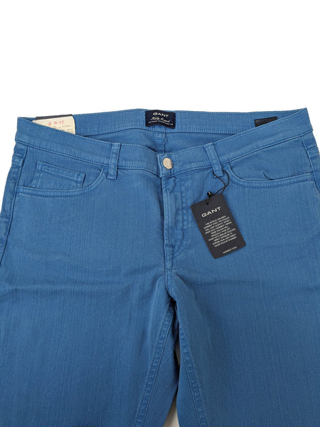 GANT Women's Bluebell Colored Kelly Cropped Pants 410948 $198 NWT