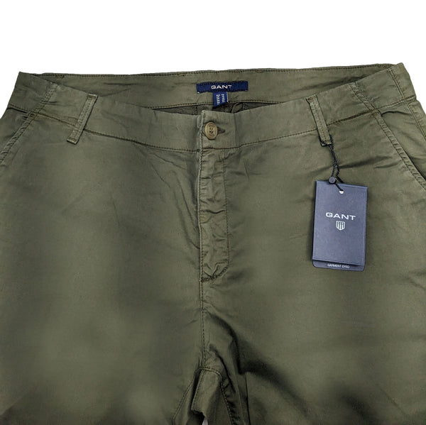 GANT Women's Tent Green Classic Washed Chinos Size 12 $188 NWT