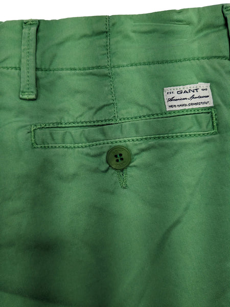 GANT Women's Kiwi Green Classic Washed Cropped Chinos $188 NWT