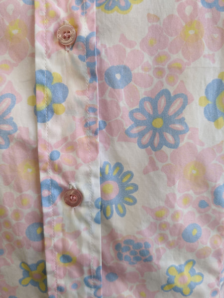 Gant Women's Pastel Pink Flower Printed Tank Blouse Size 8 $148 NWT