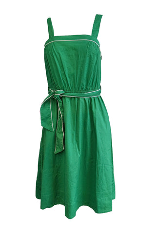 GANT Women's Hulk Green Stretch Cotton Summer Dress 450643 NWT