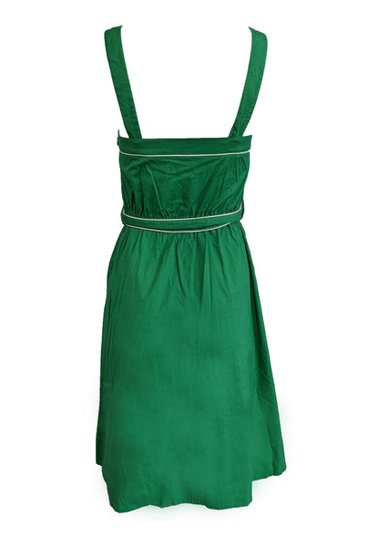 GANT Women's Hulk Green Stretch Cotton Summer Dress 450643 NWT