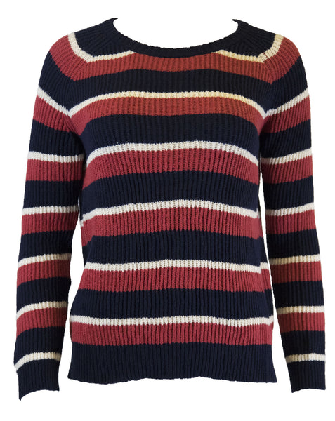 GANT RUGGER Women's Navy Stripe-O-Rama Sweater 488809 Size S $175 NWT