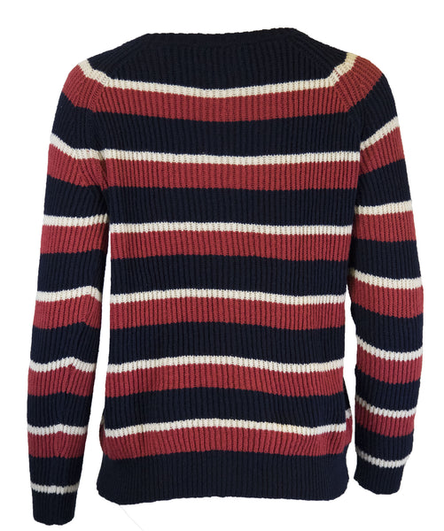 GANT RUGGER Women's Navy Stripe-O-Rama Sweater 488809 Size S $175 NWT
