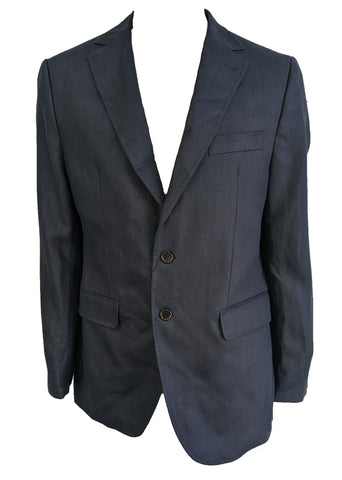 GANT Men's Navy Linen 2 Button Blazer 76506 Size 52 $495 NWT