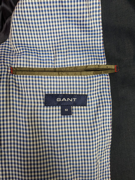 GANT Men's Navy Linen 2 Button Blazer 76506 Size 52 $495 NWT
