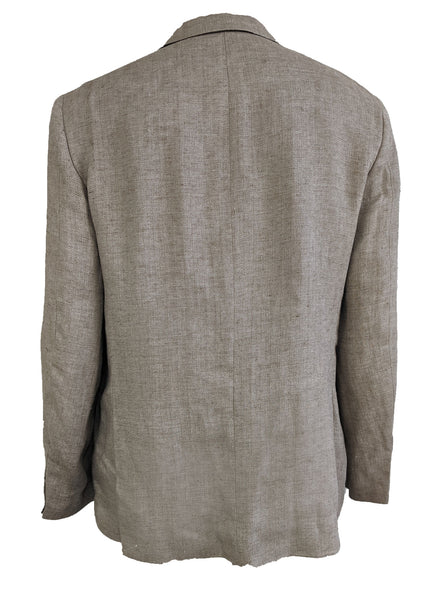 GANT Men's Khaki Herringbone 3 Button Blazer 76514 Size 52 $425 NWT