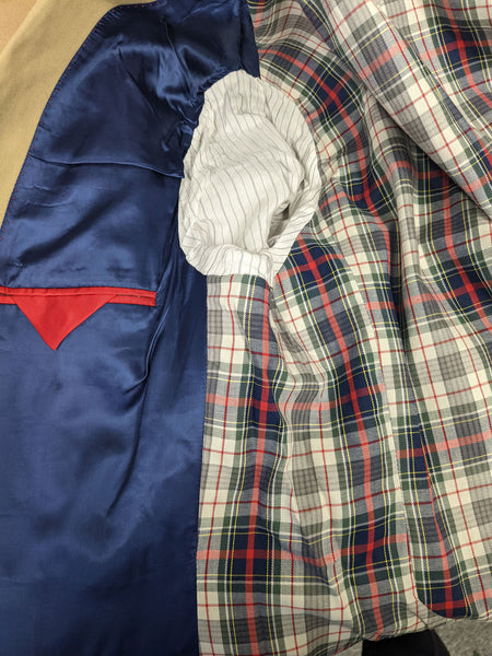 GANT Men's Dark Khaki Classic Fit Casual Cotton Blazer 76894 Size 52 $495 NWT