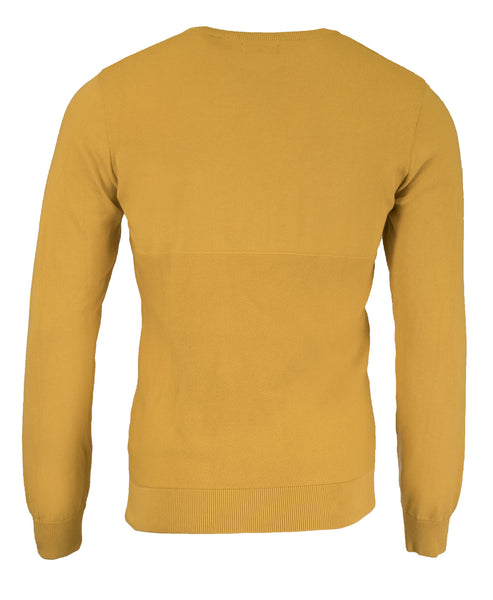 GANT Men's Golden Yellow  Logo Texture Sweater 8030003 Size M $160 NWT
